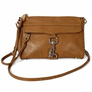 Rebecca Minkoff Brown Leather Crossbody Bag Adjustable Strap